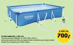 XL-BYG BESTWAY RAMMEPOOL 3.300 LITER tilbud