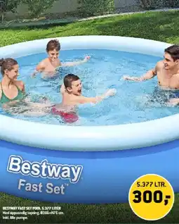 XL-BYG BESTWAY FAST SET POOL 5.377 LITER tilbud