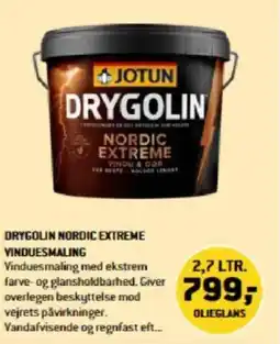 XL-BYG DRYGOLIN NORDIC EXTREME VINDUESMALING tilbud