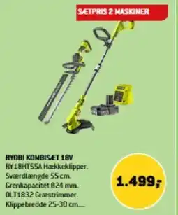 XL-BYG RYOBI KOMBISET 18V tilbud