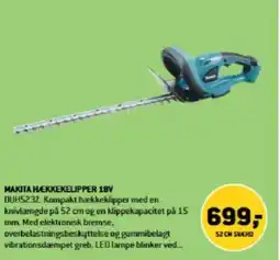 XL-BYG MAKITA HÆKKEKELIPPER 18V tilbud