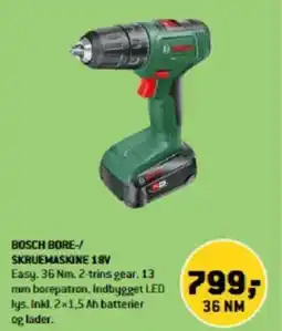 XL-BYG BOSCH BORE-/ SKRUEMASKINE 18V tilbud