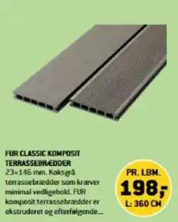 XL-BYG FUR CLASSIC KOMPOSIT TERRASSEBRÆDDER tilbud