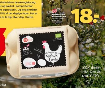Netto Niels og Grete økologiske æg tilbud