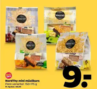 Netto NordThy mini müslibars tilbud