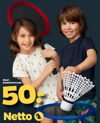 Netto Maxi badmintonsæt tilbud
