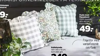 Netto Pude med flæsekant tilbud