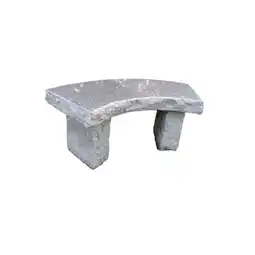 Bauhaus Havebænk lys granit poleret/stokhamret 100 cm tilbud