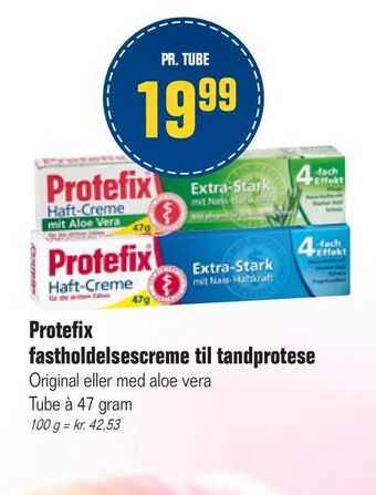 Otto Duborg Protefix fastholdelsescreme til tandprotese tilbud