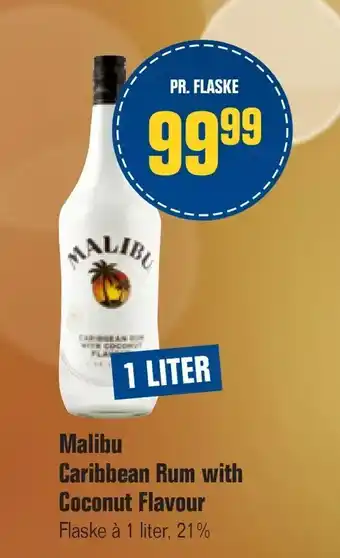 Otto Duborg Malibu Caribbean Rum with Coconut Flavour tilbud