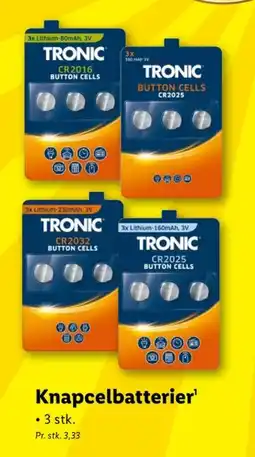 Lidl Batterier tilbud