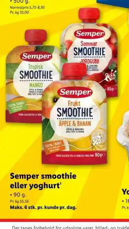 Lidl Smoothie tilbud