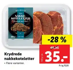 Lidl Nakkekoteletter tilbud