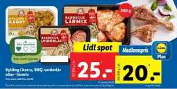 Lidl Kyllingeunderlår tilbud