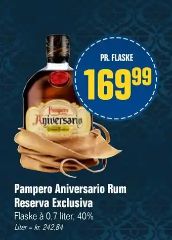 Pampero Aniversario Rum Reserva Exclusiva