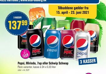 Otto Duborg Pepsi, Mirinda, 7up eller Schwip Schwap tilbud