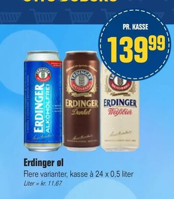 Otto Duborg Erdinger øl tilbud