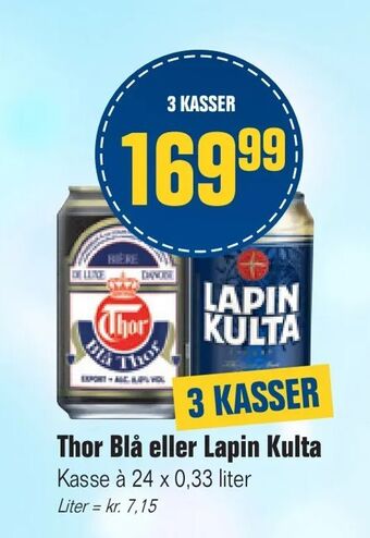 Otto Duborg Thor Blå eller Lapin Kulta tilbud