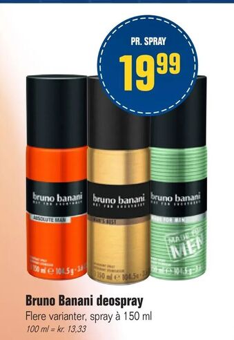 Otto Duborg Bruno Banani deospray tilbud