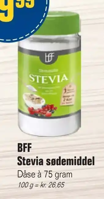 Otto Duborg BFF Stevia sødemiddel tilbud
