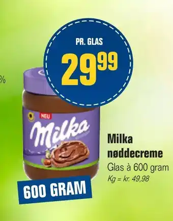 Milka nøddecreme