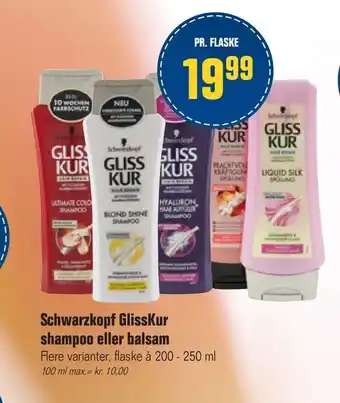 Otto Duborg Schwarzkopf GlissKur shampoo eller balsam tilbud