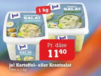 ja! Kartoffel- eller Krautsalat