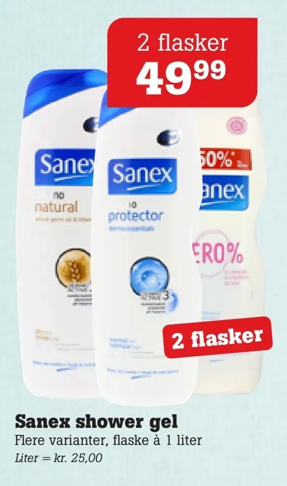 Sanex shower gel tilbud hos Poetzsch