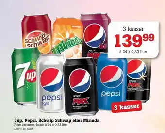 Poetzsch Padborg 7up, Pepsi, Schwip Schwap eller Mirinda tilbud