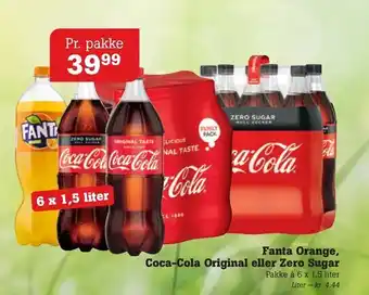 Poetzsch Padborg Fanta Orange, Coca-Cola Original eller Zero Sugar tilbud