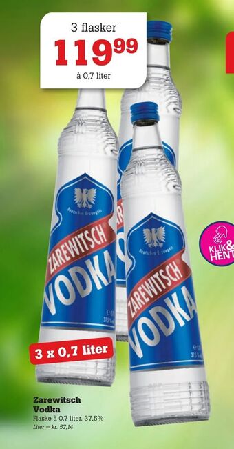 Poetzsch Padborg Zarewitsch Vodka tilbud