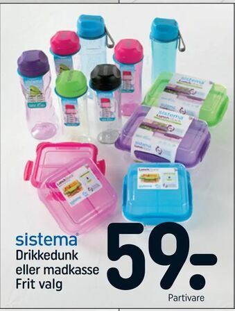 REMA 1000 Drikkedunk eller madkasse tilbud