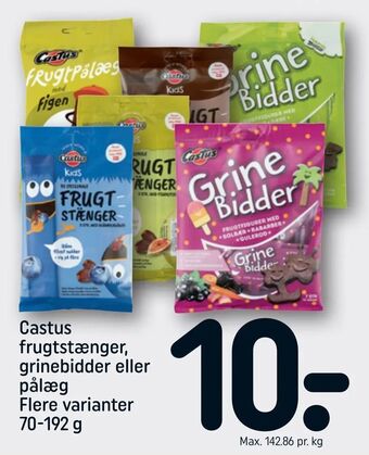 REMA 1000 Castus frugtstænger, grinebidder eller pålæg tilbud