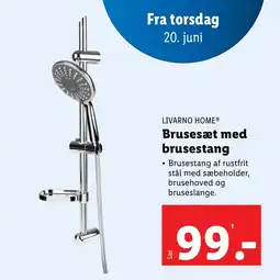 Lidl Brusesæt med brusestang tilbud