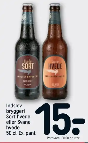 REMA 1000 Indslev bryggeri Sort hvede eller Svane hvede tilbud