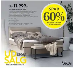 SENG VIVA LUX KONTINENTALSENG tilbud