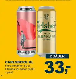 Let-Køb CARLSBERG ØL tilbud