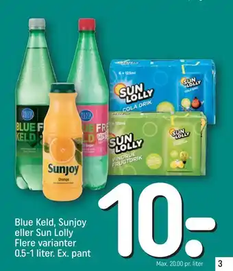 REMA 1000 Blue Keld, Sunjoy eller Sun Lolly tilbud