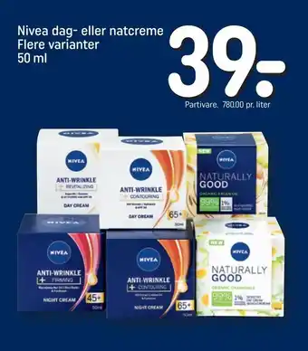 REMA 1000 Nivea dag- eller natcreme tilbud