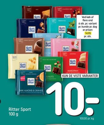REMA 1000 Ritter Sport tilbud