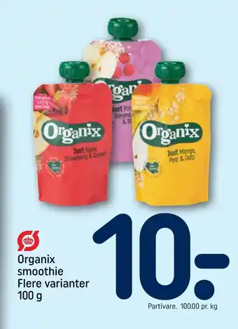 REMA 1000 Organix smoothie tilbud