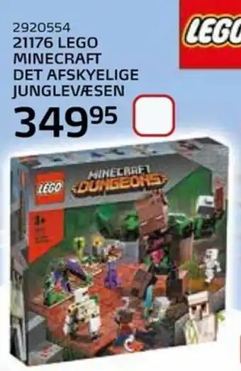 Legekæden Lego Minecraft Det Afskyelige Junglevæsen tilbud