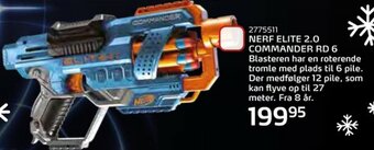Legekæden Nerf Elite 2.0 Commander RD 6 tilbud
