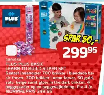 Legekæden Plus-Plus Basic Learn To Build Super Set tilbud