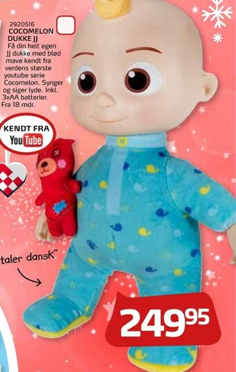Legekæden Cocomelon Dukke JJ tilbud