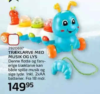 Legekæden Træklarve Med Musik Og Lys tilbud
