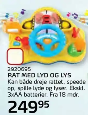 Legekæden Rat Med Lyd Og Lys tilbud