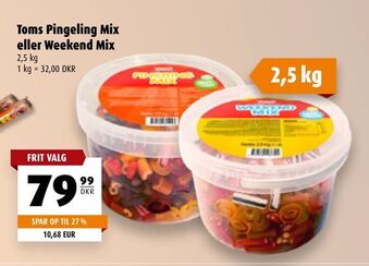 Scandinavian Park Toms Pingeling Mix eller Weekend Mix tilbud
