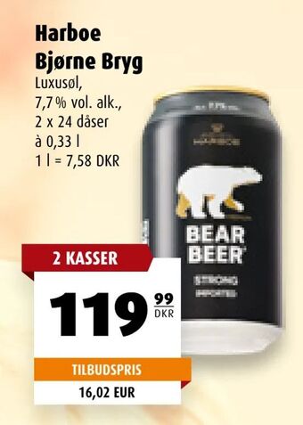 Scandinavian Park Harboe Bjørne Bryg tilbud