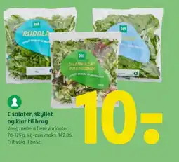 Coop 365 C salater, skyllet og klar til brug tilbud